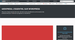 Desktop Screenshot of geekpress.fr